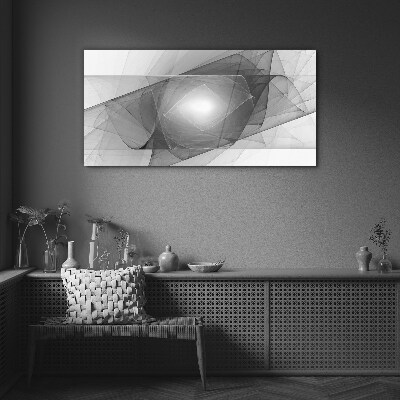 Foto auf glas Abstrakte Komposition in Grautönen