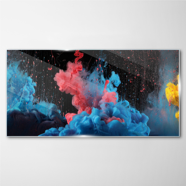 Glasbild Ausdruck bunter Wolken