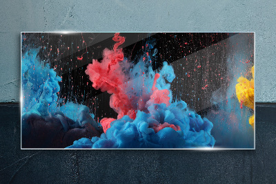 Glasbild Ausdruck bunter Wolken