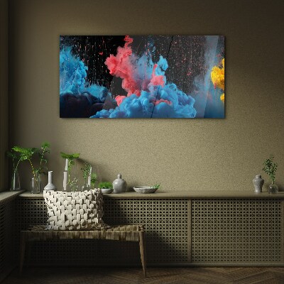 Glasbild Ausdruck bunter Wolken
