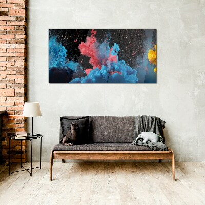 Glasbild Ausdruck bunter Wolken