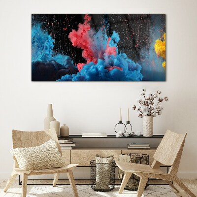Glasbild Ausdruck bunter Wolken