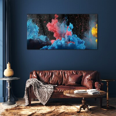 Glasbild Ausdruck bunter Wolken