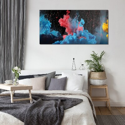 Glasbild Ausdruck bunter Wolken