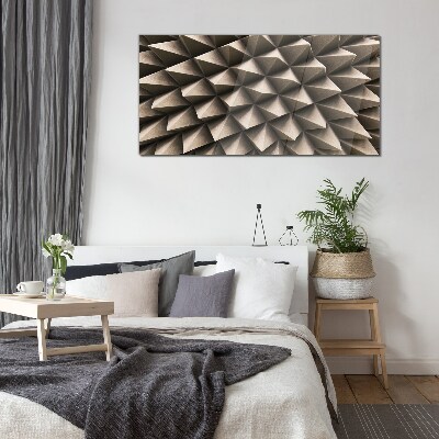 Glasbild Geometrie dreidimensionaler Formen