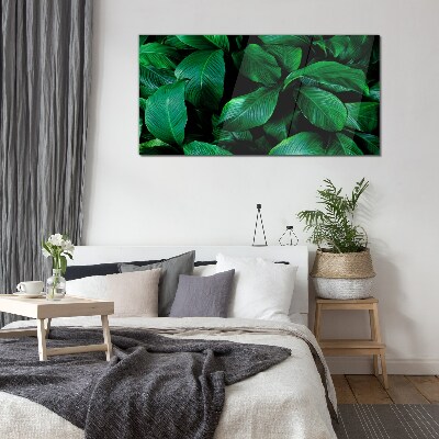 Glasbild Grüne Blättersymphonie