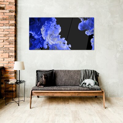 Glasbild Himmel mit blauen Wolken