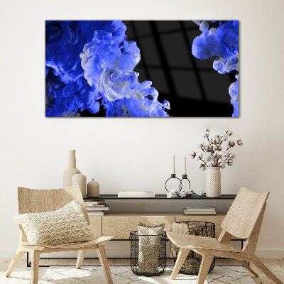 Glasbild Himmel mit blauen Wolken