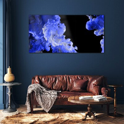 Glasbild Himmel mit blauen Wolken