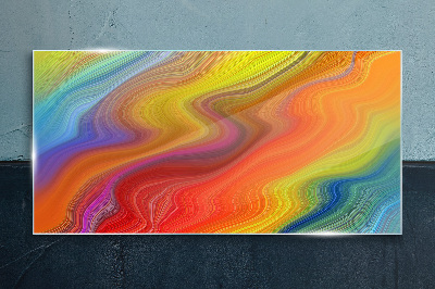 Bild auf glas Eine Welle von Farben in Bewegung