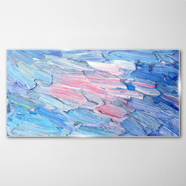 Glasbild Pastellfarbene Wellen
