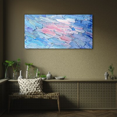 Glasbild Pastellfarbene Wellen