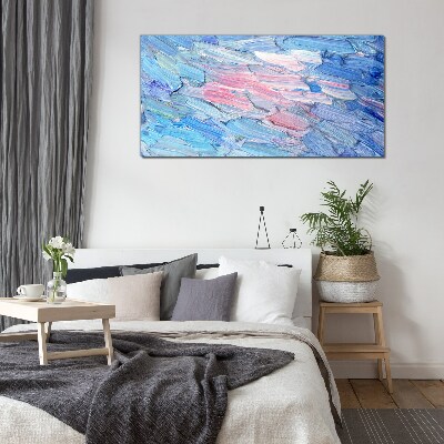 Glasbild Pastellfarbene Wellen