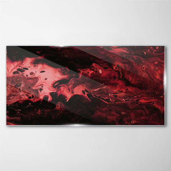 Glasbild Blutige Schatten des Chaos