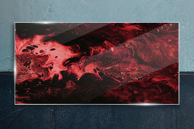 Glasbild Blutige Schatten des Chaos
