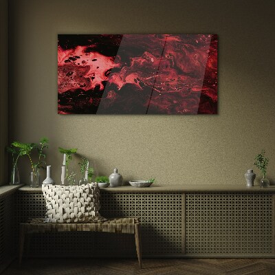 Glasbild Blutige Schatten des Chaos