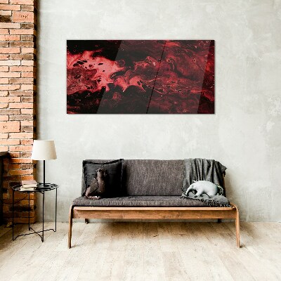 Glasbild Blutige Schatten des Chaos