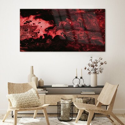 Glasbild Blutige Schatten des Chaos