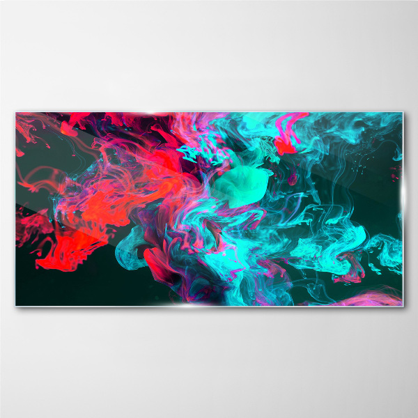 Glasbild Die Farben der Emotionen in Bewegung