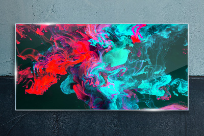 Glasbild Die Farben der Emotionen in Bewegung