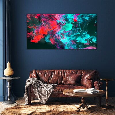 Glasbild Die Farben der Emotionen in Bewegung