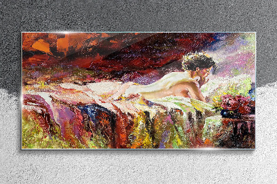 Bild auf glas Intimität in Farbe