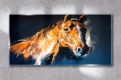Foto auf glas Abstraktes Tierpferd