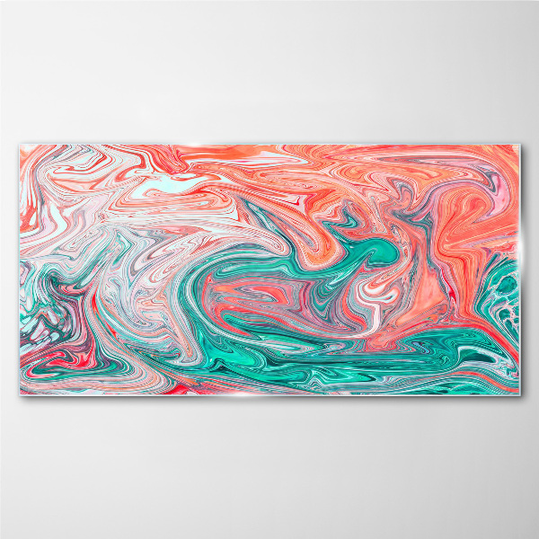 Glasbild Bunte Wirbel der Abstraktion