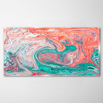 Glasbild Bunte Wirbel der Abstraktion