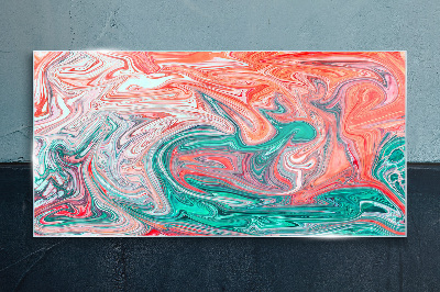 Glasbild Bunte Wirbel der Abstraktion
