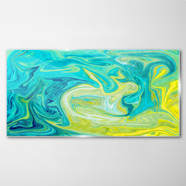 Bild aus glas Ozeanwirbel aus Farben