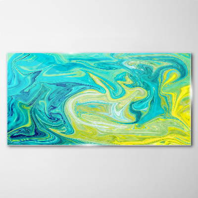 Bild aus glas Ozeanwirbel aus Farben