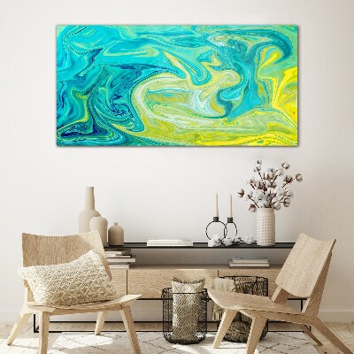 Bild aus glas Ozeanwirbel aus Farben