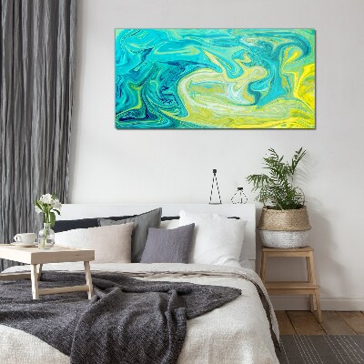 Bild aus glas Ozeanwirbel aus Farben