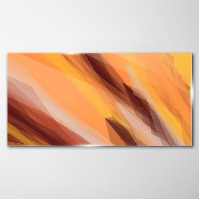 Glasbild Abstrakte warme Farbtöne