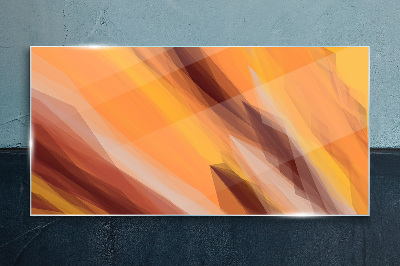 Glasbild Abstrakte warme Farbtöne