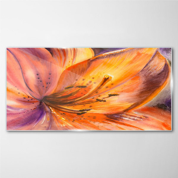 Glasbild Blumenrausch