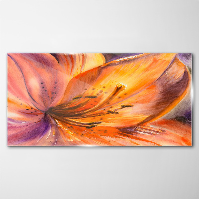 Glasbild Blumenrausch