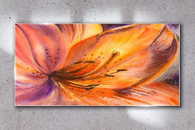 Glasbild Blumenrausch