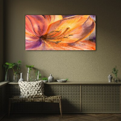 Glasbild Blumenrausch
