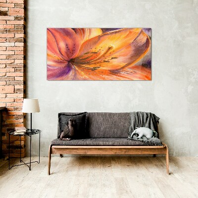 Glasbild Blumenrausch