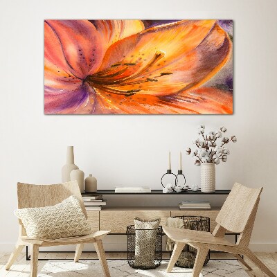 Glasbild Blumenrausch