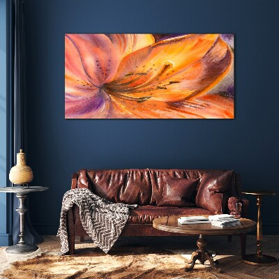 Glasbild Blumenrausch