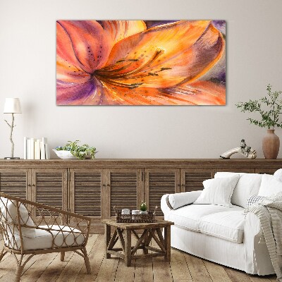 Glasbild Blumenrausch