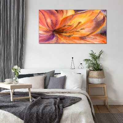 Glasbild Blumenrausch