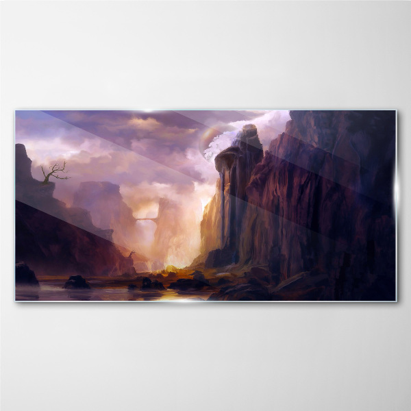 Glasbild Zauberhafte Berglandschaften