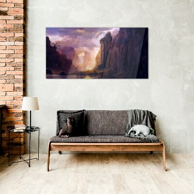 Glasbild Zauberhafte Berglandschaften