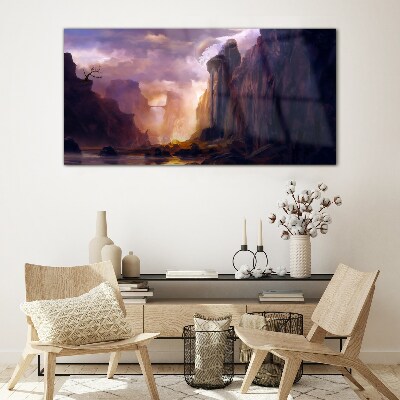 Glasbild Zauberhafte Berglandschaften