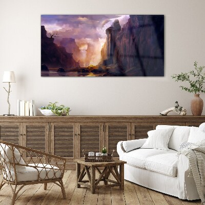 Glasbild Zauberhafte Berglandschaften