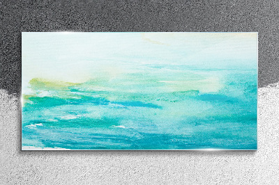 Glasbild Ruhige Schattierungen des Meeres
